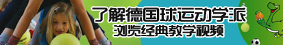 骚货塞进去了解德国球运动学派，浏览经典教学视频。